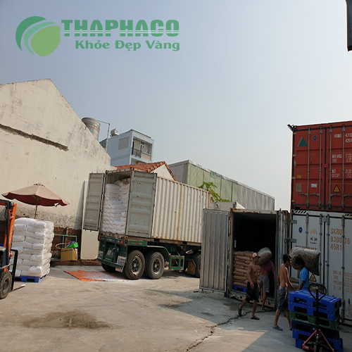 Kho nguyên liệu khô của THAPHACO HCM