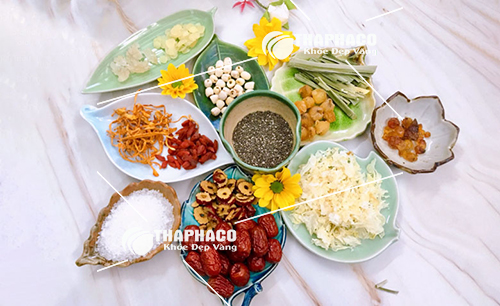 Nguyên liệu nấu chè dưỡng nhan tại THAPHACO