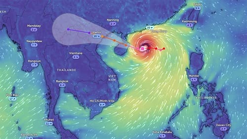 Siêu bão Yagi đổ bộ vào Việt Nam vào 7/9/2024